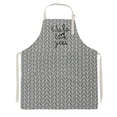 thumbnail image 2 of Cocina Unisex para Cocinar en hogar Delantal para Hornear con Gran Bolsillo de Almacenamiento Gris, 2 of 9