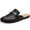 Crocodile Black, variant on Velaga Women's Buckle Mules Comfortable Dressy Flats Business Casual Loafers Slip On, Backless, Crocodile Black 40
