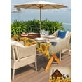 thumbnail image 5 of Outdoor Tablecloth with Umbrella Hole for Patio/Picnic/Party/Camping, Farmhouse Sunflowers Waterproof Table Cloth Rectangle Table Cover Washable, Vintage Roosters Farm Countryside (60"x 120"), 5 of 8