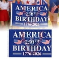 thumbnail image 2 of Win s Way USA 250th Anniversary Flag 1776-2026 American Independence Celebration Banner, 2 of 6