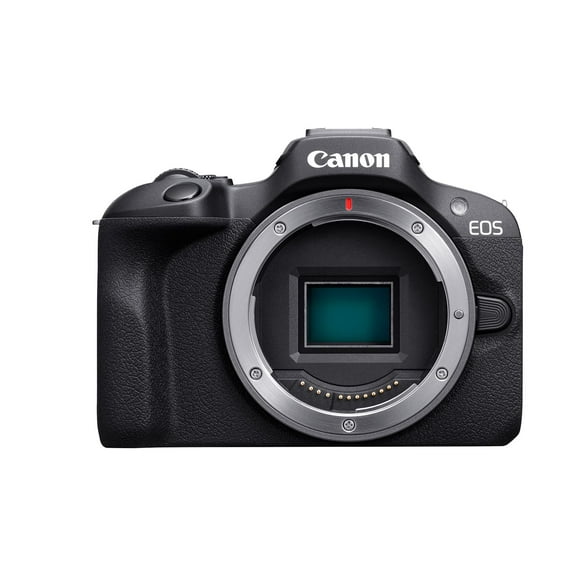 Canon EOS R100 Mirrorless Camera, RF Mount, 24.1 MP, DIGIC 8 Image Processor, Continuous Shooting, Eye Detection AF, Full HD Video, 4K, Small, Lightweight, Wi-Fi, Bluetooth, Content Creation