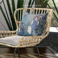 thumbnail image 2 of Amrita Sen Designs CAPL1003BrCDS-ZP-18x18 18 x 18 in. Empress Hall Broadcloth Indoor & Outdoor Zippered Pillow - Blue, White & Purple, 2 of 6