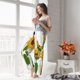 thumbnail image 5 of Balery Plump Sunflower And Sketch Pantalones de pijama para mujer, pijamas ultraligeros, pantalones de estar por casa-3X-Large, 5 of 6