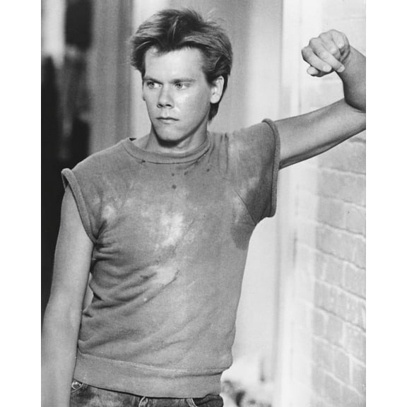 KEVIN BACON FOOTLOOSE HUNKY 24X36 Poster B&W PHOTO