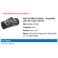 thumbnail image 2 of Rear Left Wheel Cylinder - Compatible with 1997 Ford F-250 HD, 2 of 2