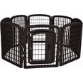 thumbnail image 3 of Plastic Pet Pen Fence Enclosure With Gate -  Grey, 3 of 3