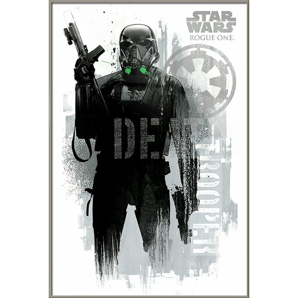 Star Wars: Rogue One - Framed Movie Poster (Death Trooper / White Background)  (Size: 25