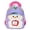 Purple, variant on Cartoon Backpack Large Capacity Cute 3D Character Design Lightweight Travel Bookbag for Everyday School Outdoor Use Back to School Supplies