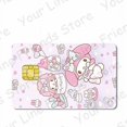 thumbnail image 1 of Pegatinas Kawaii Sanrioed My Melody Littletwinstars Diy para tarjetas, pegatinas impermeables de Anime para tarjetas de juego de crédito pequeñas, cubierta de película de piel, 1 of 4