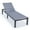Gray, variant on LeisureMod Outdoor Chaise Lounge Chair with Aluminum Frame and Sling Fabric Seat Adjustable Reclining Positions for Modern Home, Patio, Backyard Marlin Collection in Green