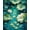Teal, Pattern 2, variant on ODIKA 4'x6' Machine Washable Non-Slip Area Rug, Dragonfly & Water Lily High Traffic Rug, Teal, 280650