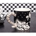 thumbnail image 4 of Silver Buffalo Nightmare Before Christmas Moonlight - Taza de cerámica con mango esculpido, 20 onzas, negro y blanco, 4 of 8