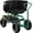 Green, variant on Adjustable 360° Swivel Garden Seat with Wheels, Rolling Gardening Stool with Storage Basket and Extendable Handle for Outdoor Use