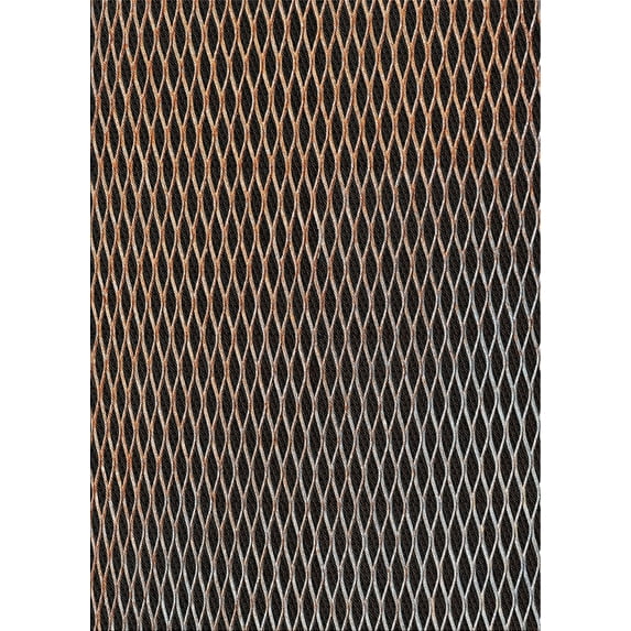 Ahgly Company Indoor Rectangle Patterned Night Black Area Rugs, 5' x 7'
