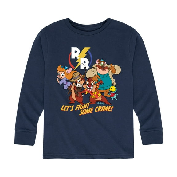 Chip 'N Dale Rescue Rangers - Let's Fight Some Crime - Toddler And Youth Long Sleeve Graphic T-Shirt