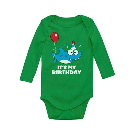 

Tstars Boys Unisex 1st 2nd Birthday Gift Shark Top Outfit Birthday Gift for 1 or 2 Year Old Birthday Gifts for Baby Boy Birthday Party B Day Baby Long Sleeve Bodysuit