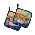 thumbnail image 4 of Carolines Treasures 7.5 x 7.5 in. Roses in Watercolor Pot Holders - Set of 2, 4 of 28