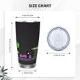 thumbnail image 4 of Saiise Geometry Dash Print Tumbler 20 Oz Stainless Steel Vacuum Insulated with Straw Coffee Cup for Home,Office,Outdoor Works Great for Ice Drinks and Hot Beverage, 4 of 8