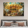 thumbnail image 4 of Carousel Horse Amusement Carnival Canvas Poster Bedroom Decor Sports Landscape Office Room Decor Gift,Frame-style,16x24inch(40x60cm), 4 of 8