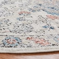 thumbnail image 3 of SAFAVIEH Oregon Seachlann Floral Bordered Area Rug, Grey/Blue, 6'7" x 6'7" Round, 3 of 7