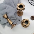 thumbnail image 3 of Visland Candlestick Holders , Brass Gold Candlestick Holder Set Candle Stick Holders Decorative Candlestick Stand for Wedding Party Dinning, 3 of 7