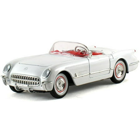 1 32 Scale Tank Models 1953 Chevy Corvette Convertible, White - Signature Models 32429 - 1/32 Scale Diecast Model Toy Car ()