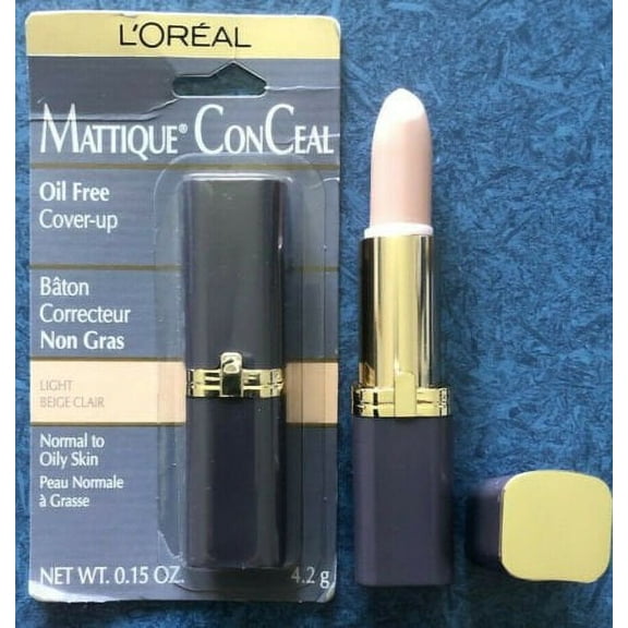 L'Oreal Mattique Concealer Corrector Normal to OIly Skin, LIGHT BEIGE 0.15 Ounce