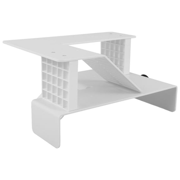 WHAMVOX White Acrylic Turtle Basking Platform for Pet Use MultiFunctional Reptile Rest Stand  Size 23.5 x 12.5 x 7.5 Inches
