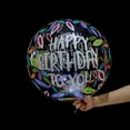 thumbnail image 3 of Globo Transparente Impreso De 18 Pulgadas Para Cumpleaños/Boda De Papel De Aluminio/Decoración De Fiesta, 3 of 4