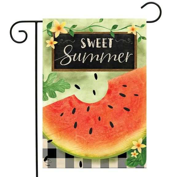 Briarwood Lane Sweet Summer Watermelon Primitive Garden Flag