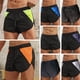 thumbnail image 1 of Pantalones cortos deportivos para hombre, de secado rápido, transpirables, con estampado de empalme, forro lateral dividido, 1 of 7