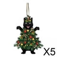 thumbnail image 1 of Colgante de Navidad,Decoraciones colgantes de Navidad Adorno de gato,Colgante de Navidad Adorno colgante con cordón,Espejo retrovisor del coche Accesorios para colgar Fácil de colgar,Regalo, 1 of 8