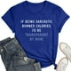 thumbnail image 4 of Camiseta con estampado sarcástico para mujer - Camiseta informal de manga corta con frases divertidas, 4 of 5