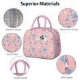 thumbnail image 4 of Womens Pink Cartoon Dinosaurs Eggs Pattern Lunch Box for Work,Insulated Lunch Bag for Women,Loncheras Para Mujer,Leakproof Adult Lunch Bag for Work,Beach,Travel,Picnic,Camping, 4 of 7