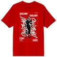 thumbnail image 6 of Shazam 2 Fury Of The Gods Shazam Graffiti Text Crew Neck Short Sleeve Red Men's T-shirt-Medium, 6 of 7