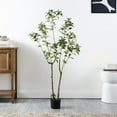 thumbnail image 2 of SAFAVIEH Faux Pieris Japonica 60" Potted Plant, Green, 2 of 7