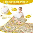 thumbnail image 3 of Pioneer Flower Floral Print Pattern Toddler Nap Mats for Kids Preschool,Sleeping Mat Bag or Kids,Toddler Sleeping Bag,Toddler Nap Mat or Daycare, 3 of 6