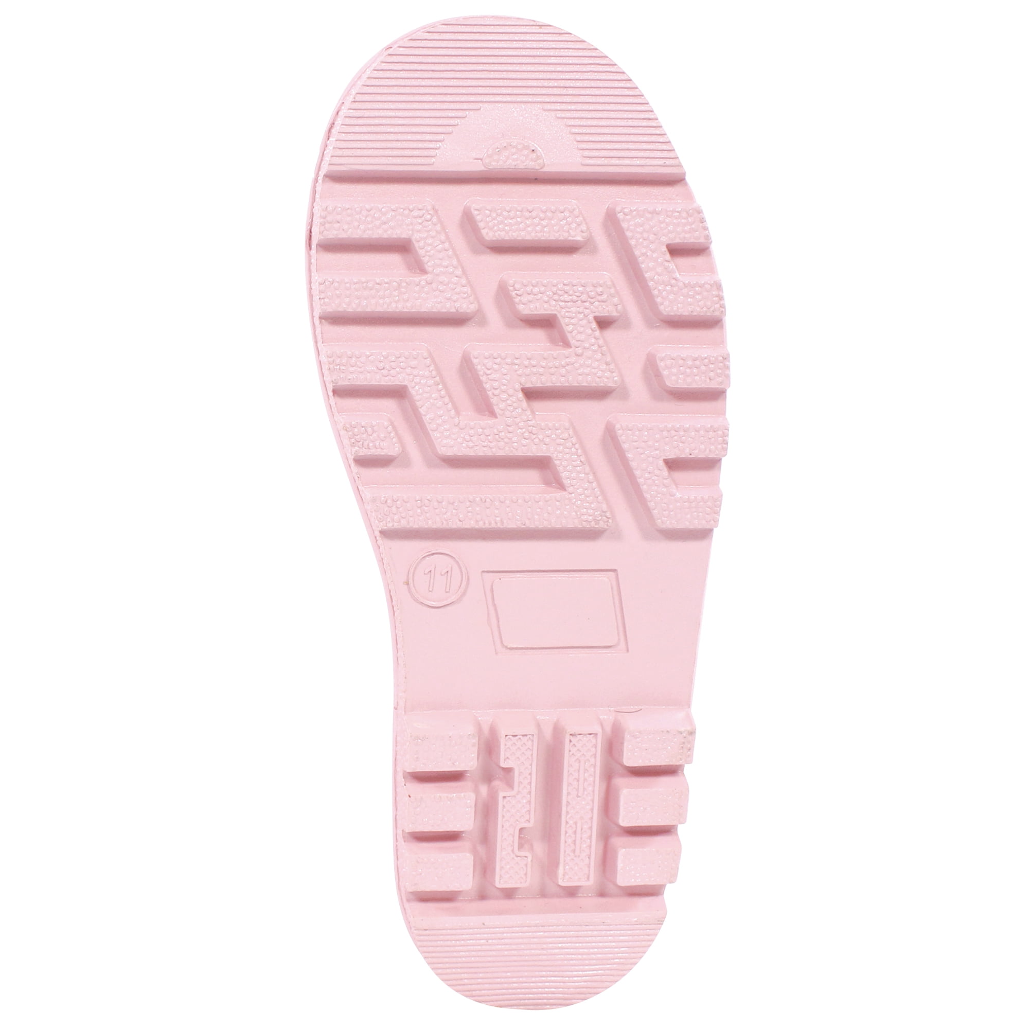 Hudson Baby Girls Rain Boots, Mauve Ditsy Rose, 6 Toddler