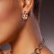 thumbnail image 4 of Fiudx Liquidación de ahorros de verano Pendientes de diamantes de colores de moda para damas, 4 of 4
