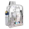 thumbnail image 5 of Spencer Heavy Duty Large Clear Backpacks Large Capacity Transparent Waterproof Backpacks for School Stadium College, Gray, 5 of 10