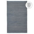 thumbnail image 3 of FH Home Area Rug - Hand Woven, Stain Resistant, Pet Friendly - Premium Recycled Polyester Yarn & Reclaimed Rubber - Stripes - Kitchen, Bathroom - Kismet - Denim - 2 x 3 ft, 3 of 9