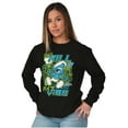 thumbnail image 4 of Smurfs Kanji Don't Kill My Vibe Long Sleeve TShirt Men Women Brisco Brands L, 4 of 6