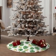 thumbnail image 4 of KLL Christmas Tree Skirt,Party Decorations Farmhouse for Christmas Decorations Holiday Party 48" -Frogs And Tropical Leaves, 4 of 6