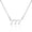 7, variant on Guodhu Angel Number Necklace, Silver Plated Stainless Steel Dainty 111~999 Pendants Choker Necklace for Women Numerology Minimalist Jewelry
