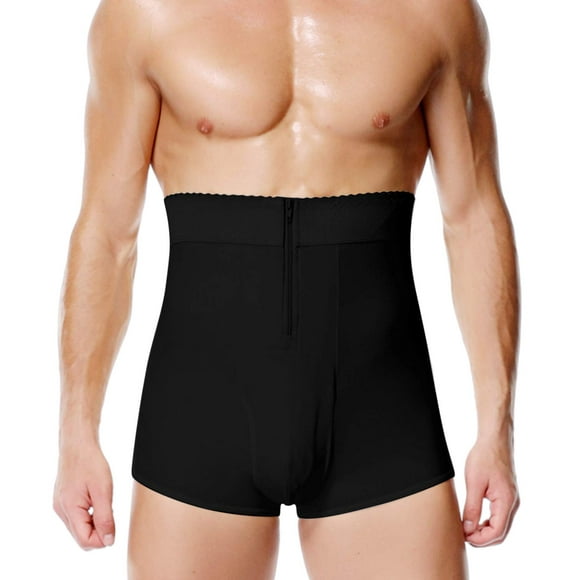 Shorts de Contrôle du Ventre pour Hommes Gainant Taille Haute Gainant sous-Vêtements Boxeurs