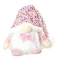 thumbnail image 2 of JWshufel Christmas Ornaments Christmas Decorations Christmas Gnome Doll Faceless Glowing Sequin Hat Home Decor Warm Light Ornament Gift 7.1 in Pink, 2 of 5