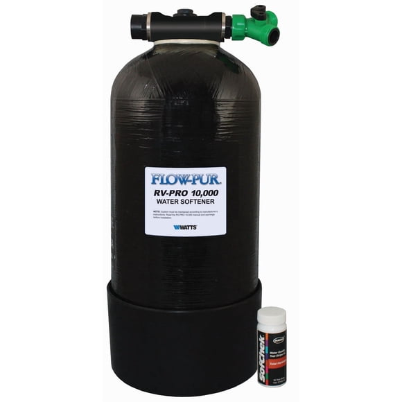 FlowPur Watts Water Softener M7002 Single Tank; 10000 Grains Removal Capacity; 2 Pounds Per Regeneration; 20 Minutes Regeneration