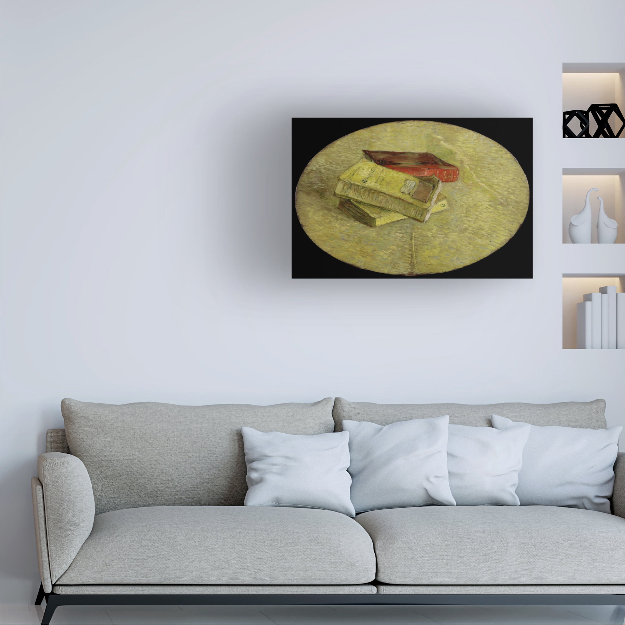 Van Gogh 'Three Books' Canvas Art