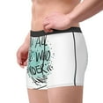 thumbnail image 5 of Salouo Not All Who Wander Are Lost1 Print Men's Boxer Briefs,Breathable Underwear Elastic Waistband Briefs for Men -Small, 5 of 8