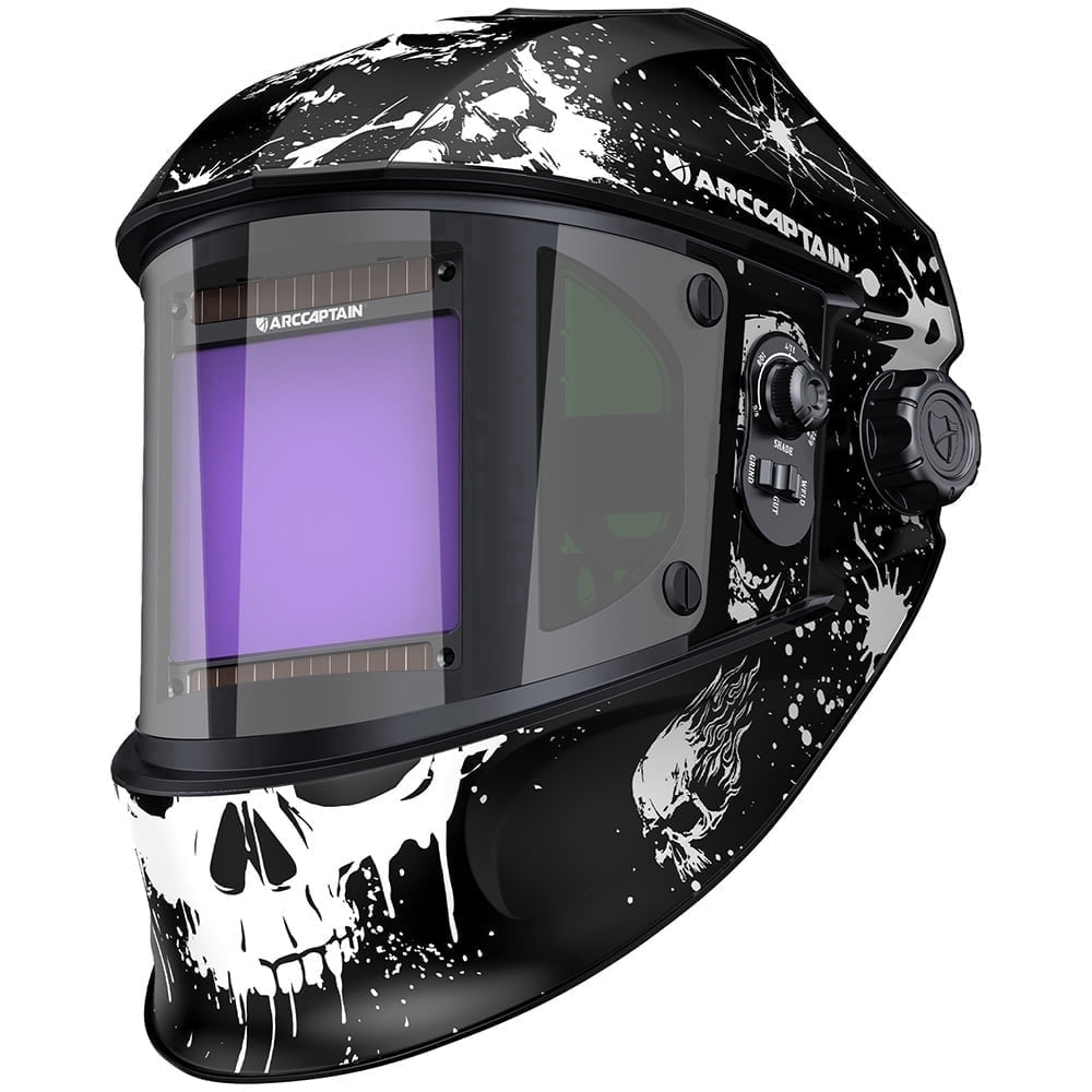Klutch 48750 Large View Auto-Darkening Variable-Shade Welding
